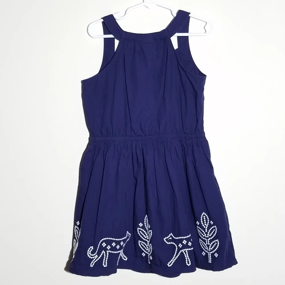 Gymboree Cat Embroidered Dress 6